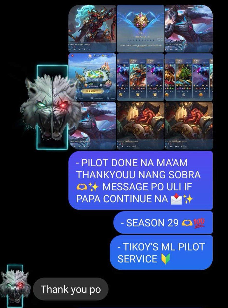 TIKOYMLPLTSRVC's tweet photo. - #29  CLIENT FOR S29!🔥

🔰 TIKOY'S ML PILOT SERVICE 

🔰 PILOT DONE 

🔰 DM FOR INQUIRING 

  -  [ MOBILE LEGENDS PILOT ] - 

🔸SLOT AVAILABLE ✅

#mlpilot #pilotml #mlpilot #legitpiloter #pilotml #mlbb #ml #mobilelegendspilotservice #mobilelegendsbangbang https://t.co/sZ4N3GSmcM