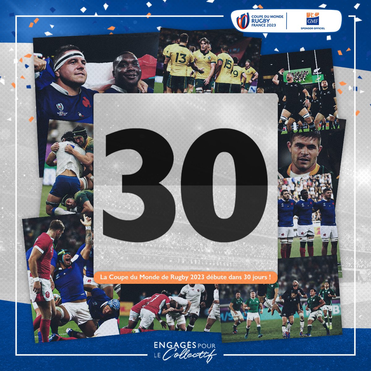 assurementrugby's tweet photo. 𝐌-𝟏 🔥 

Plus que 1 mois de patience avant de frissonner, chanter, crier, encourager les 20 nations présentent à la @rugbywordlcup 😍💪🏼 

#EngagésPourLeCollectif @francerugby #RWC2023 https://t.co/MyYiZq4suz