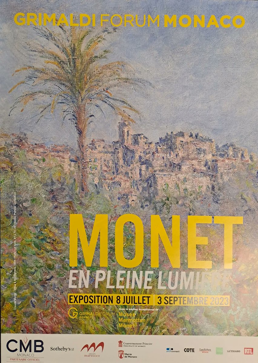 Monet is Back in Monaco! #GrimaldiForum exhibits 100 of Claude Monet's Masterpieces barryfrangipane.substack.com/p/monet-is-bac…