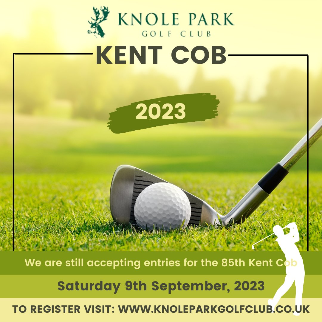 Knole Park will hold The 85th Annual Open Competition of The Kent Cob on Sat 9th Sep 2023.

Entry forms are obtainable by emailing enquiries@knoleparkgolfclub.co.uk or visiting knoleparkgolfclub.co.uk.

Closing date for entries is Sun 27th Aug 2023.

#kentgolf #opencompetition