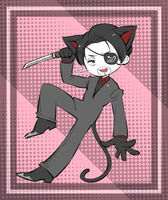 【絵】嶋野の黒猫