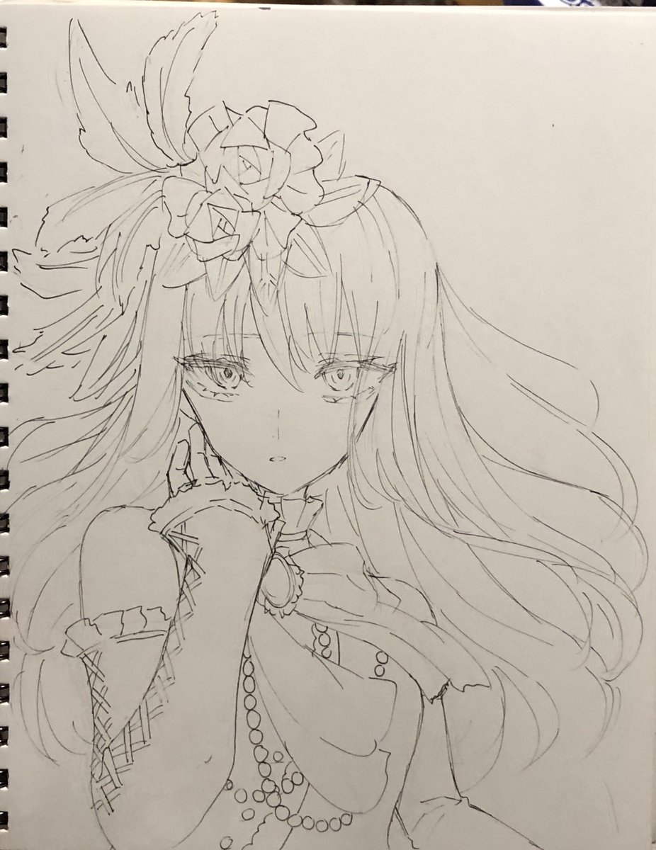 友希那さん線画
#バンドリ
#湊友希那 
