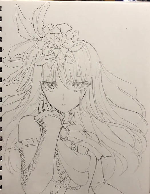 友希那さん線画
#バンドリ
#湊友希那 