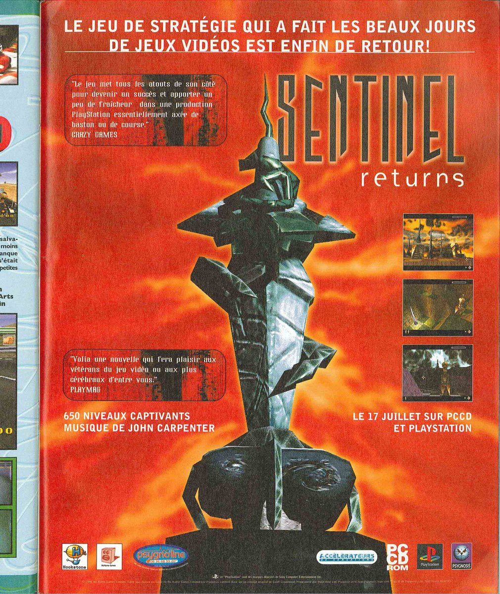 AllmightoFranky's tweet photo. la pub dans les mags JV des #80s #90s,pubs issues de divers #PlayerOne,#Gex3D,#Collinmcrae Rallye,#Alundra!!! et #SentinelReturns!! #retro #retrogaming #oldschool #culturepub https://t.co/boxtNy0T3R