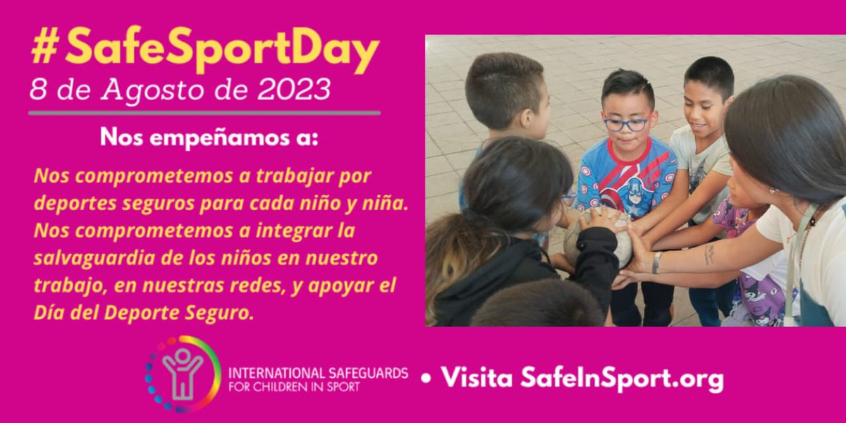 #SafeSportDay
#TeamSafeSport
#SafeinSport 

Nos unimos a la campaña.

🤗⚽🥅