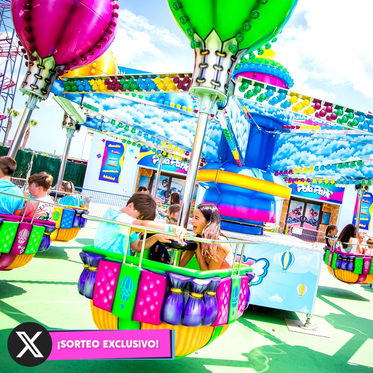🎉 🎁 ¡SORTEO EXCLUSIVO DE POLA PARK EN X! 🎁 🎉

Pola Park vuelve Twitter, ahora conocida como X, y lo celebramos sorteando 5 entradas dobles, ¡para que disfrutes de The Summer Experience gratis! 💦🌞

🎯 ¿Cómo participar? Es muy sencillo:
1️⃣ Síguenos en nuestra cuenta de X