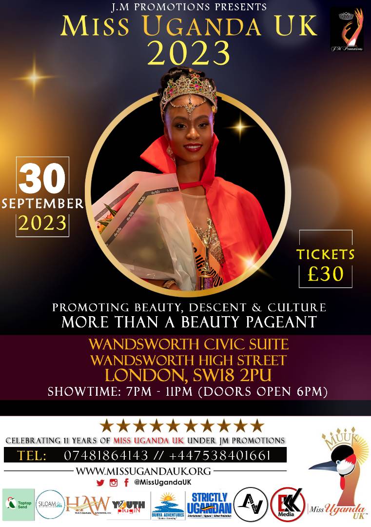 Proud Sponsors once again 
#youknowthevibes 
 ...
🎟 
eventbrite.co.uk/e/miss-uganda-…