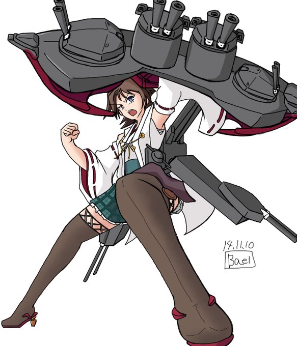 比叡(艦これ) 「#流れとかどうでもいいから比叡ちゃん再掲しようぜ まだ艤装頑張ってた頃」|bael38のイラスト