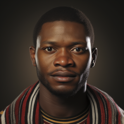 mamukeleni's tweet photo. Now in the spirit of embracing unity, I finally asked #midjourneyAI to generate a person who has inherited both cultural genes.. in other words "me".

Prompt: an individual portrait of culturally mixed Zimbabwean black man from Mutare. A genetic mix between Ndebele and Shona. 3D. https://t.co/yZV09T8OFk