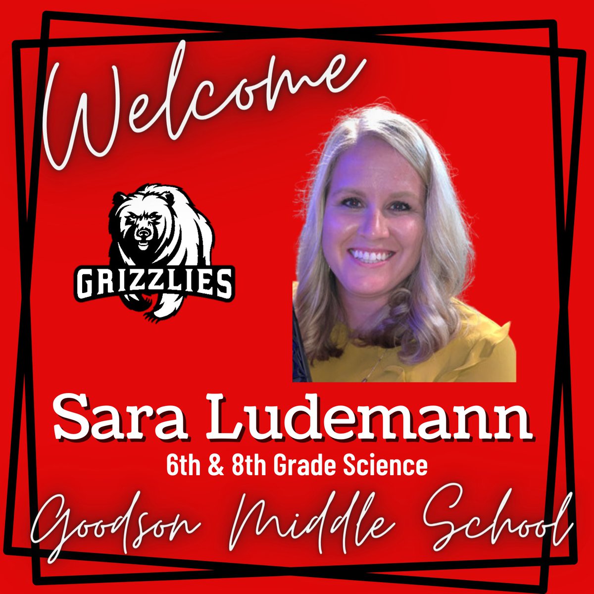We are so excited to have Mrs. Ludemann back at Goodson this year!  #WhatsGoodAtGoodson