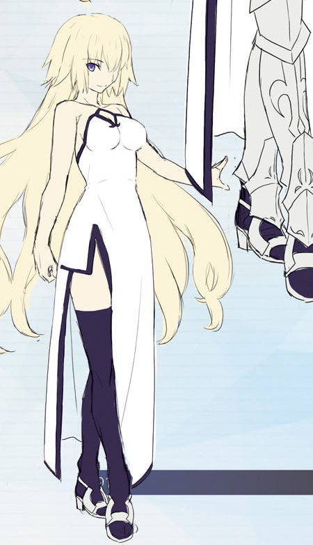 kizu_skip's tweet photo. Jeanne's 3rd Ascension without the armor. https://t.co/h9eC0Hcjio