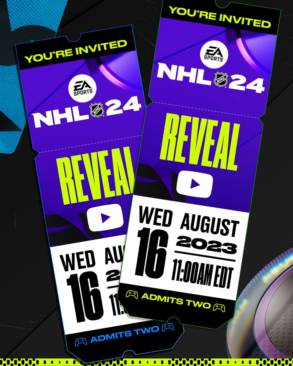 You're invited 🍿 #NHL24 

Watch the full NHL 24 Reveal premiering August 16 at 11am EDT 📺