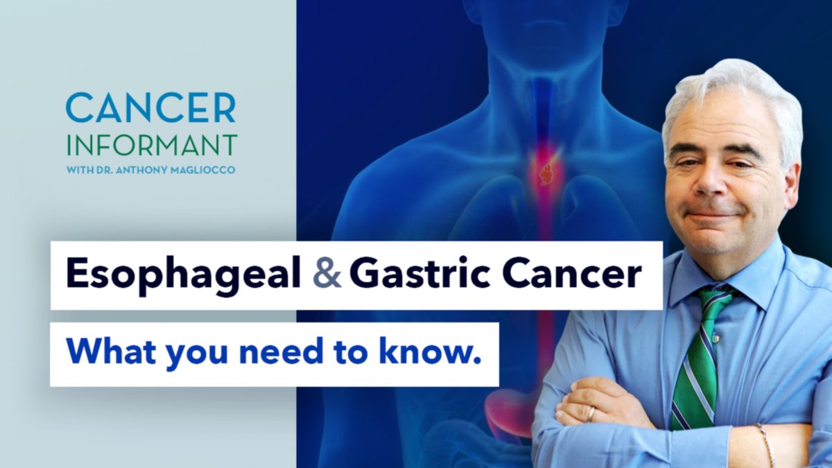 CancerInformant's tweet photo. Our newest video on Esophageal &amp; Gastric Cancer is now on youtube: https://t.co/pR04Hi7WIh

Some of the topics covered include:
- Chronic reflux, Barrett's esophagus, and cancer risk
- Types of treatments for these cancers
- And more

#esophagealcancer #gastriccancer #cancer https://t.co/88ukUVW869