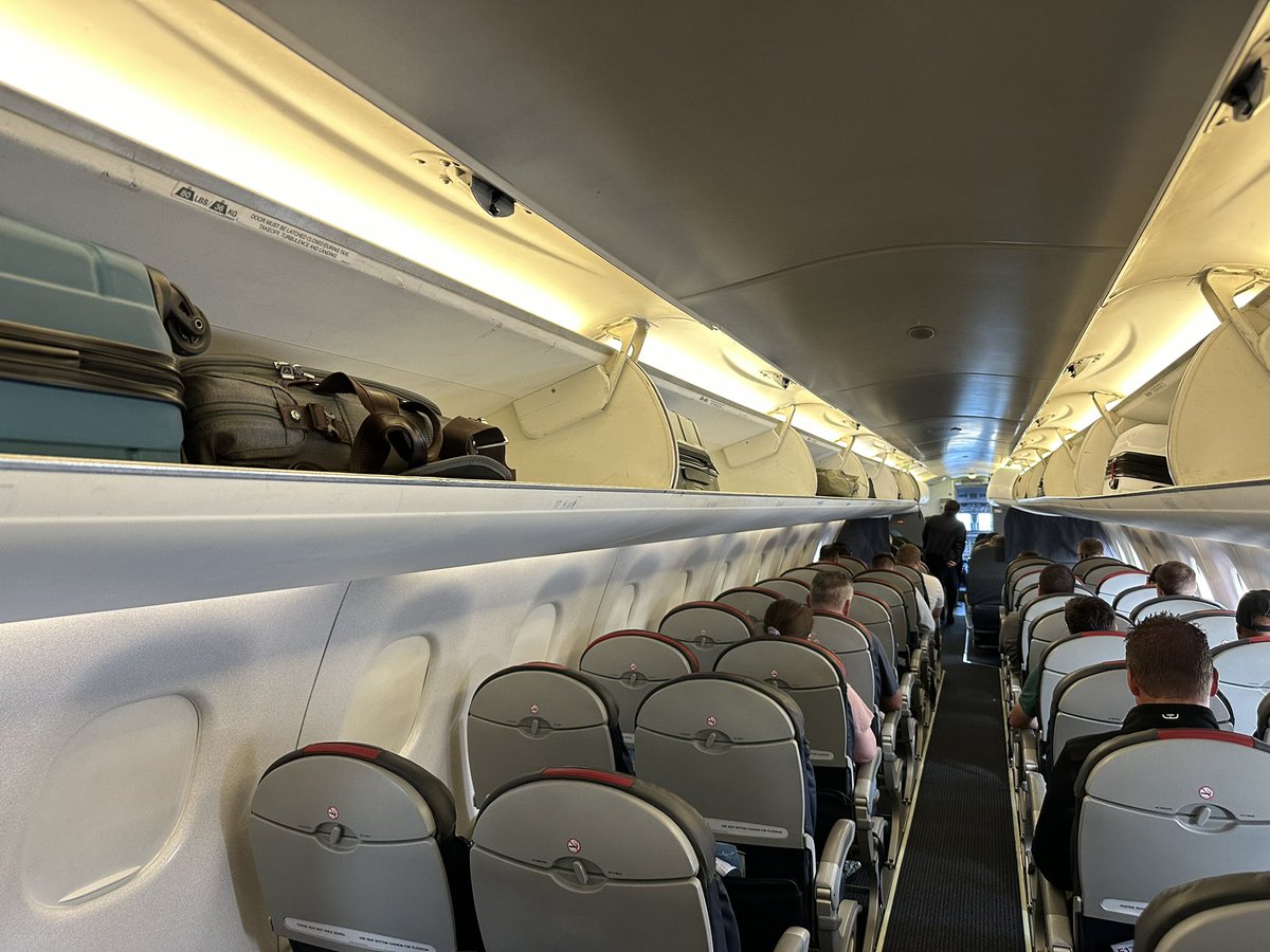 SDFarmWife's tweet photo. @AmericanAir can’t say I’m super impressed with your gate staff at IND. I didn’t want to check my carry on all the way through. And getting it at my connection at ORD was apparently against “security” policy. Even though I’m looking at plenty of space for my bag. Enlighten me… https://t.co/sXWKg4Ubq0