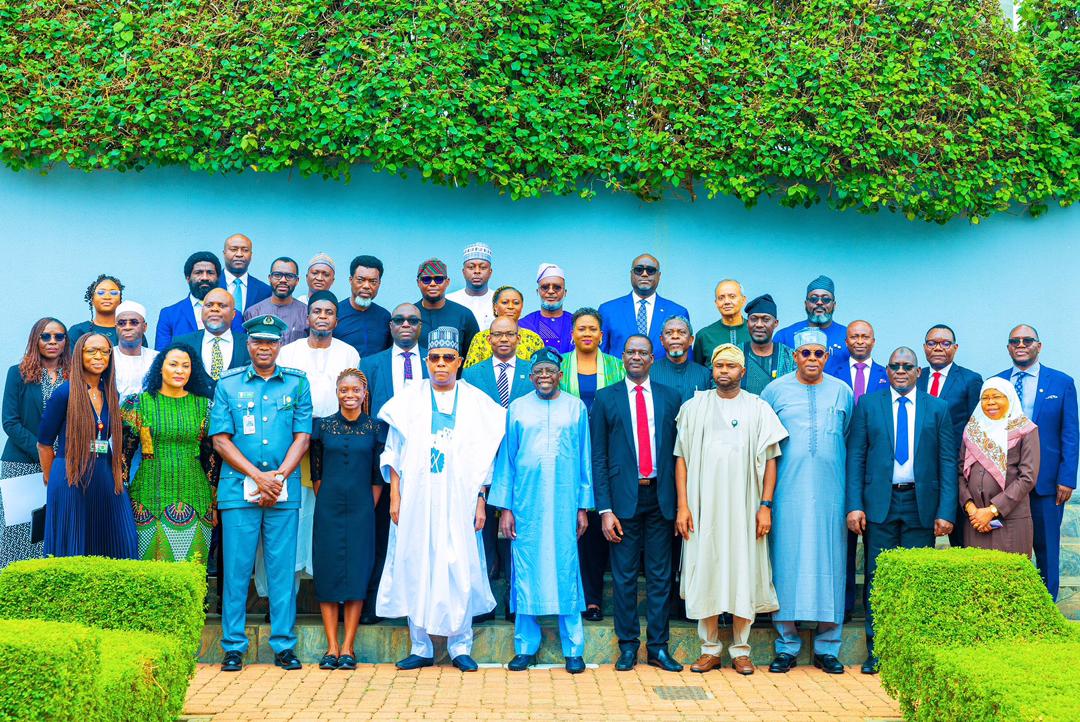 jarmari01's tweet image. President Bola Ahmed Tinubu (GCFR) Inaugurates the Presidential Committee on Fiscal Policy and Tax Reforms at the Council Chamber of the Presidential Villa.

#VillaToday