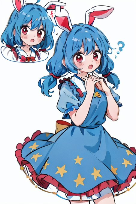 「blue hair star print」 illustration images(Latest)