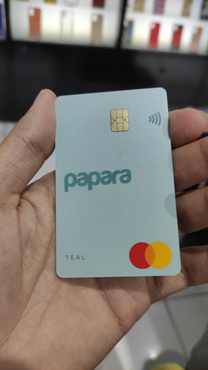 Başvuru yaptım 1 saat sonra kart elime ulaştı bu ne hız #papara 🙂💙❤️
