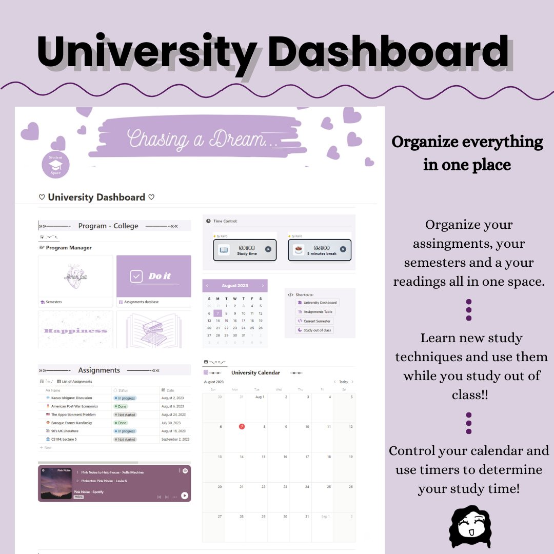Unc_Notion's tweet image. University Dashboard - Notion Template
FREE VERSION AVAILABLE!!!
#notion #notiontemplate #notionapp #produtivitytips #notiontips #notionsetup #studygram #study #studynotes #collage #university #courses #notes #notionlayouts #notionlayout