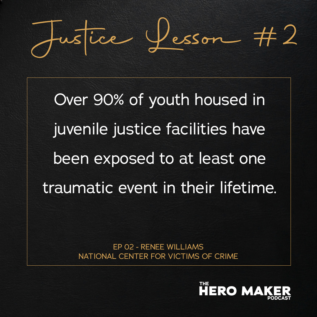 TheHeroMakerPod's tweet photo. Justice Lesson #2 was so surprising when we first heard it from Renee Williams, ED of @crimevictimsorg.

Now is a great time to catch up on episode 2 of @TheHeroMakerPod if you missed it the first time around! Listen on your favorite #podcast platform: https://t.co/XYOIuDGsc0 https://t.co/YpslpEYSJ2