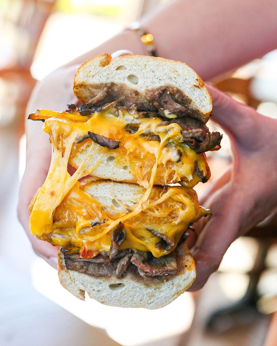 Newks's tweet image. Newk’s Cheesesteak. That’s it, that’s the tweet. 🥪