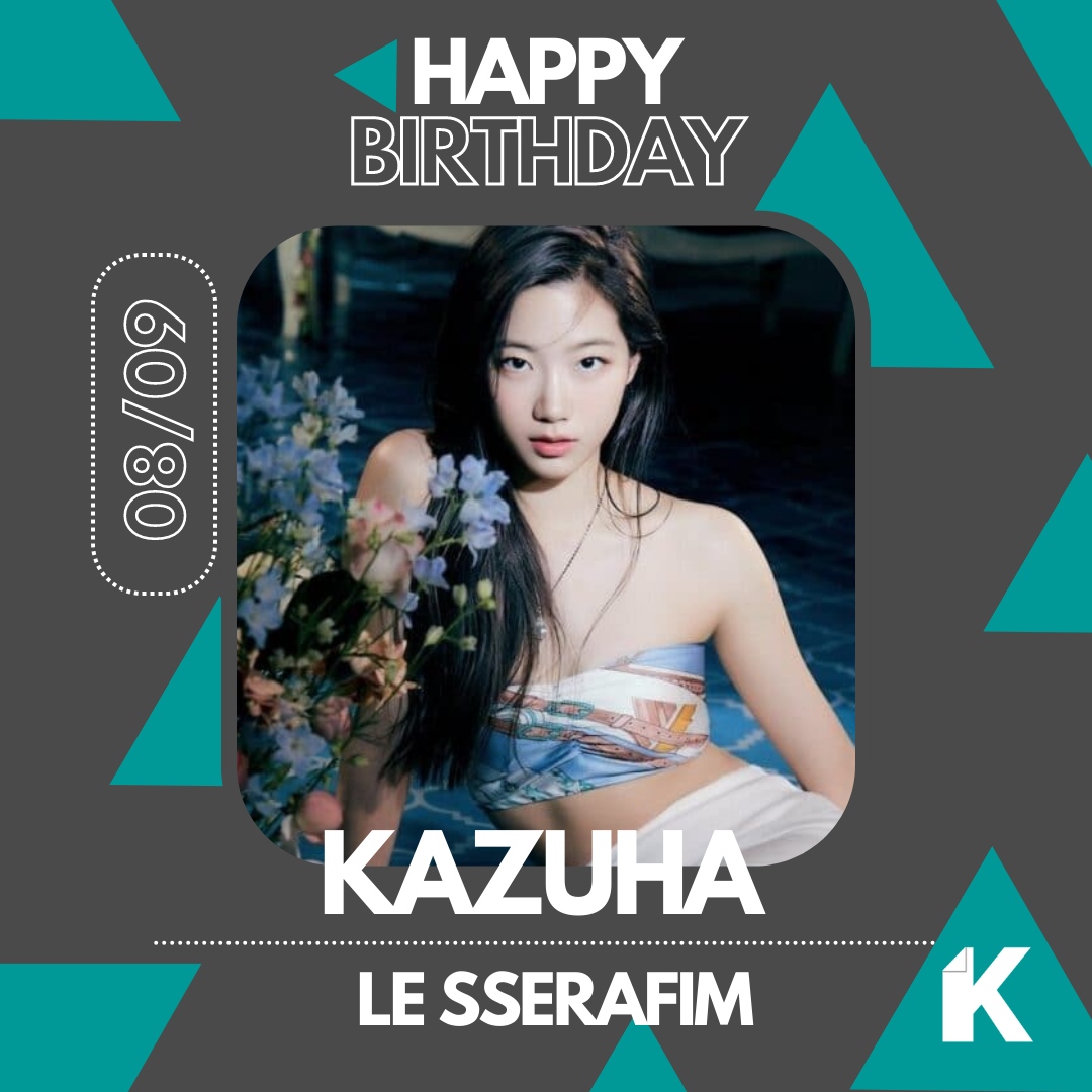 krazemag's tweet photo. Happy Birthday to Solo Artist #Heize, #TEMPEST's Hyeongseop, #SF9's Jaeyoon, and #LE_SSERAFIM's Kazuha! 🎂 https://t.co/hCyih3Yz7E
