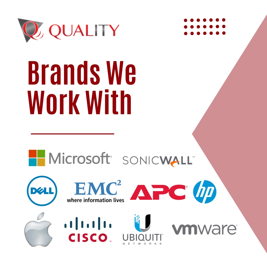 QualityIT keeps up to date on the latest tech and works with only the best! Learn more at qualityit4u.com #QualityIT #Information #networksecurity #Technology #businesstechnology #backupsolutions #IT