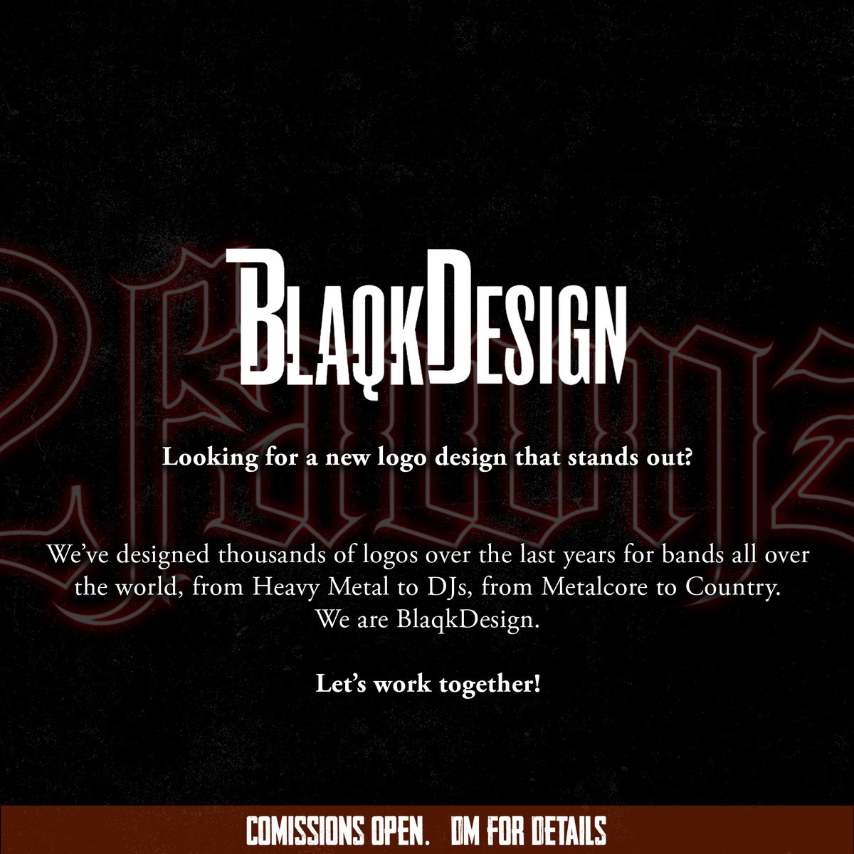 🔥 Logo Design for 2fawnz 🎸
🔥 2000+ bands worldwide trust me with their logos! Let's rock yours too!

Ready to elevate your band's image? 🌟 DM me for details and let's create a logo that resonates with your rock spirit! 🚀

#rockmusic #metalmusic #bandlogo #musicdesign #2fawnz