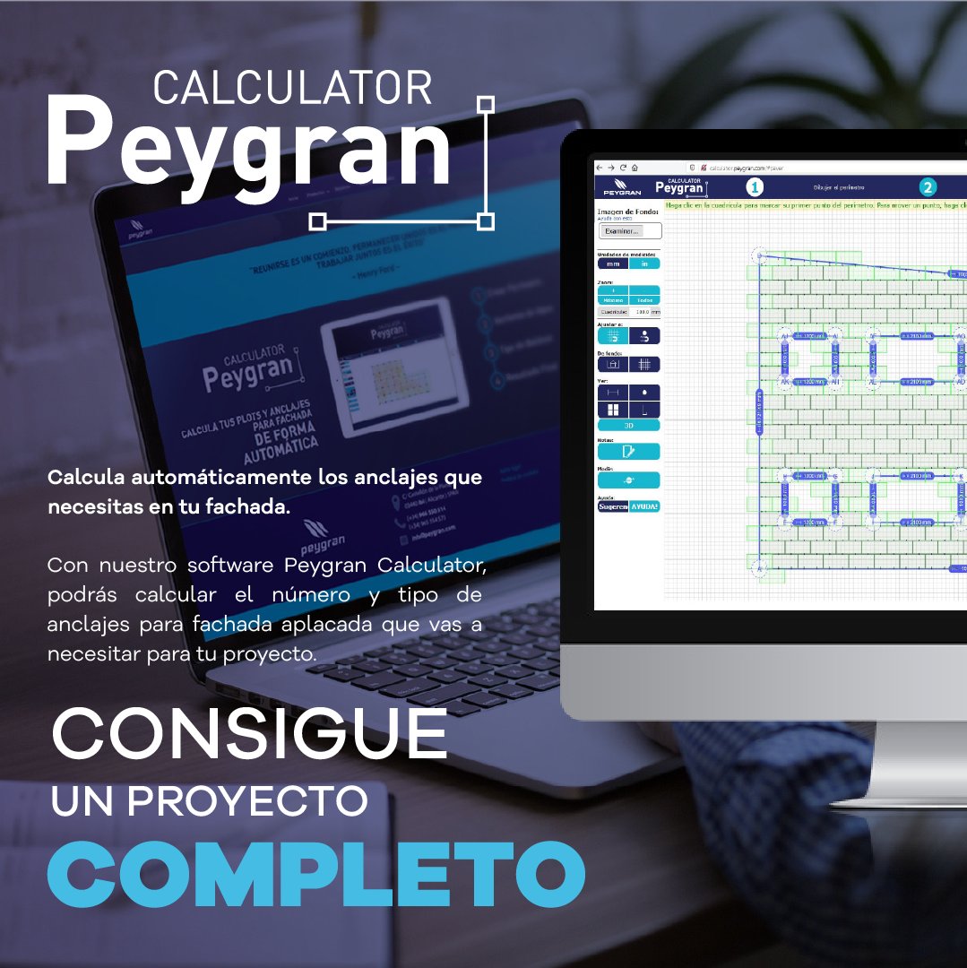 Peygran's tweet image. ⭐ Calcula de forma rápida y precisa la cantidad de grapas que necesitas para tu fachada. Entra en nuestra web y descubre nuestro Peygran Calculator.

#Peygran #LevelingSystem #Reformas #AnclajesFachada #GrapasFachada