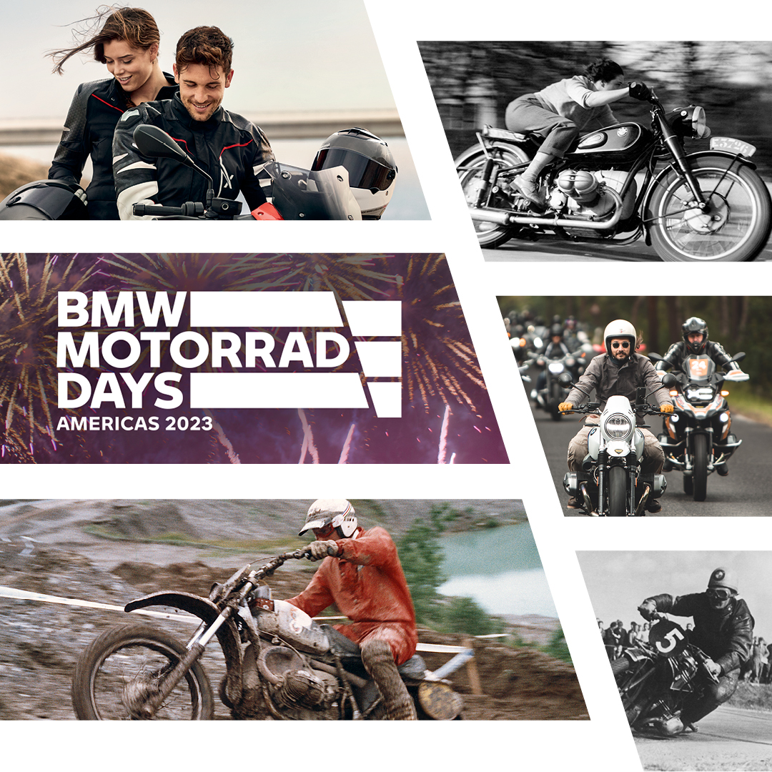 Join us at #BVF23 to celebrate @BMWMotorrad's 100th anniversary at the first-ever BMW Motorrad Days Americas! Enjoy demo rides, vintage bike racing, the BMW Performance Center, food trucks, live entertainment, BMW special guests, kids zone, and more! Buy your #BVF23 tickets now!