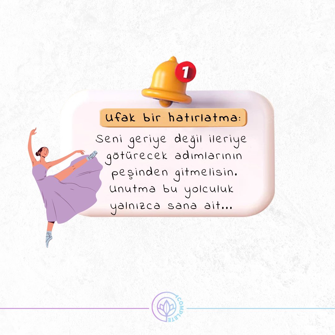 Günün hatırlatması💜

#complete #kendiniçin #gününhatırlatması