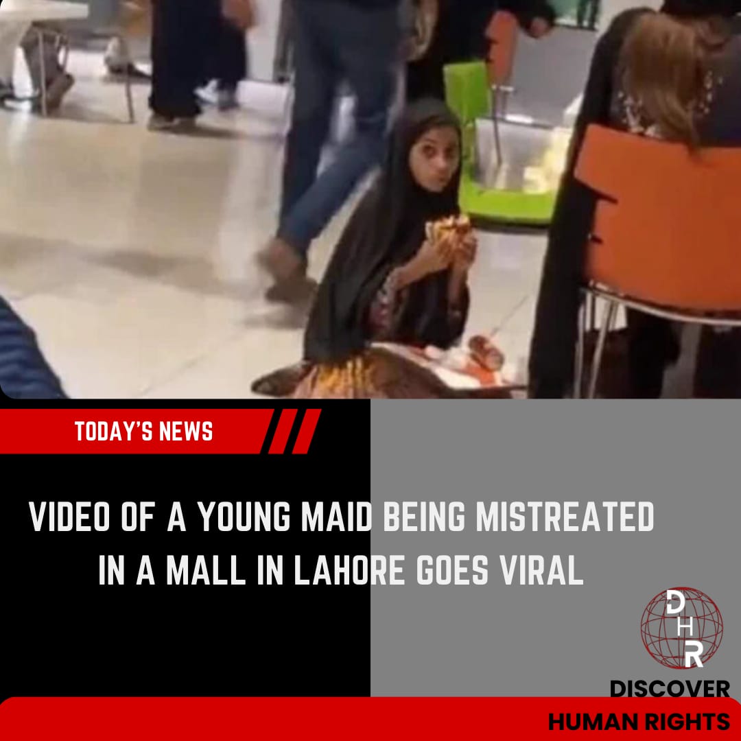 DiscoverHR_'s tweet image. Video of a young maid being mistreated in a mall in Lahore goes viral.

#domesticabuse #domestichelp #childrenrights #childmaids #humanrightsviolation #humanrightsawareness #lahoremall #maidrights #violation