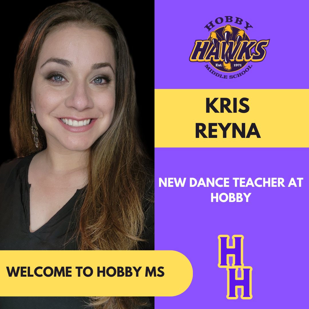 NISDHobby's tweet photo. 💜@NISDHobby is excited for the 2023-24 school year. Welcome, Kris! https://t.co/SGH8Y5GSuI