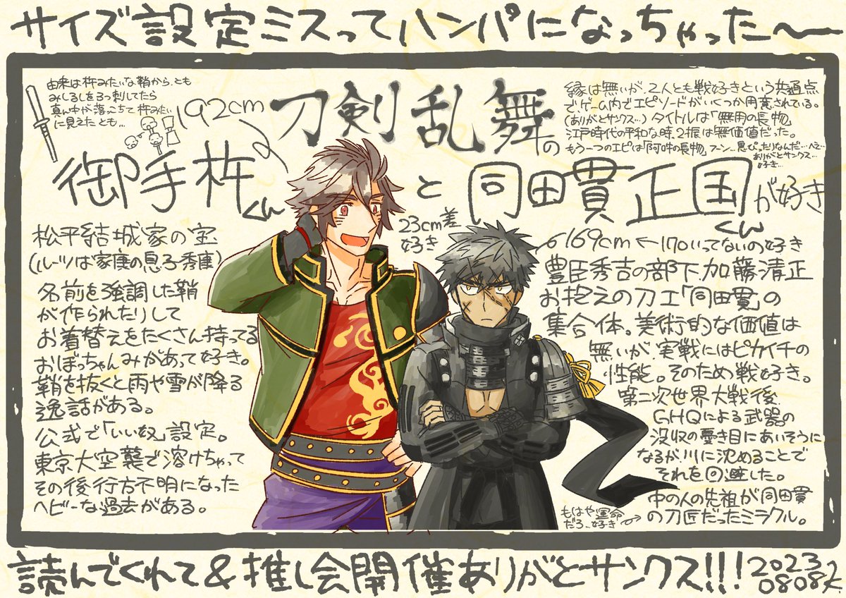 今日は推し会だったので朝ビャビャビャッと殴り書きしたプレゼン資料… 又聞きの又聞き情報で信憑性と正確性が皆無なので一個人が何かほざいてるぞって思ってください… 正確な情報をお持ちの方がいらしたらぜひ教えてください… ちゃんと推しのこと勉強しないと…