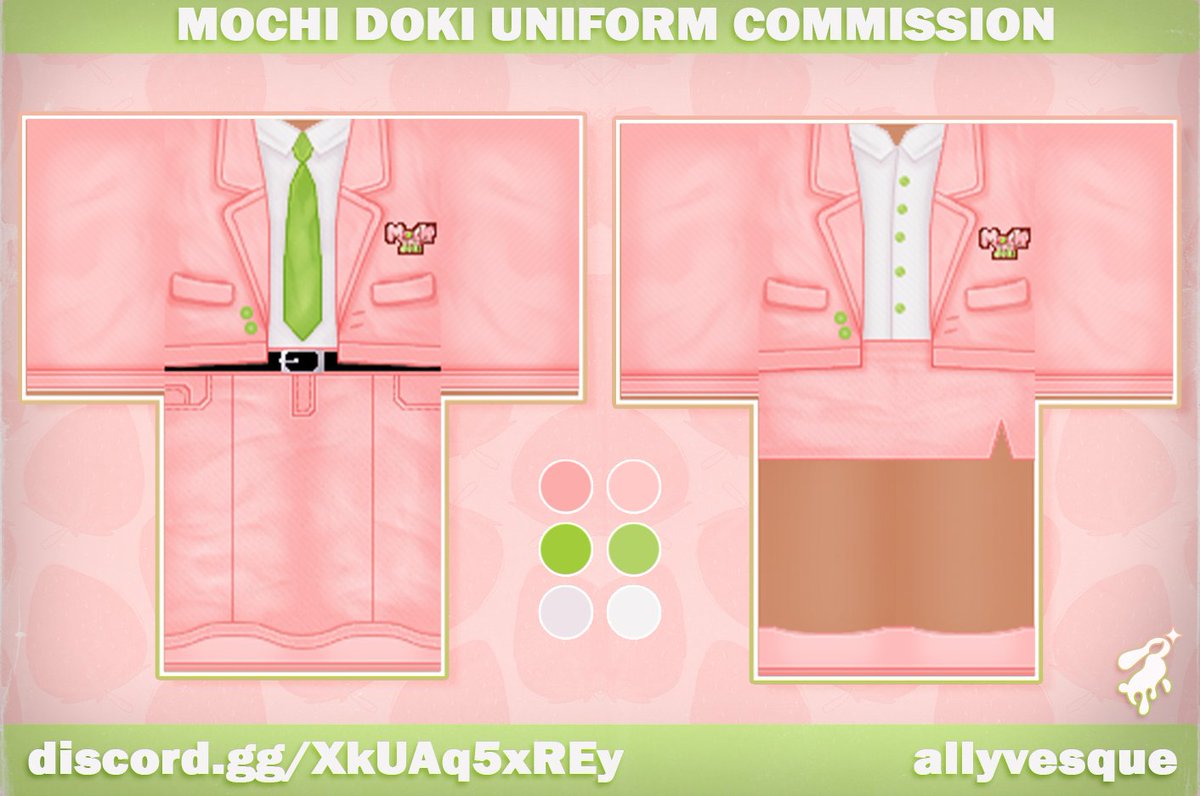 another commission also from a few months ago💚 
#Roblox #RobloxDev #RTC #RobloxArt #RobloxClothing #robloxdesign #rtcdesigners #RobloxDesigner