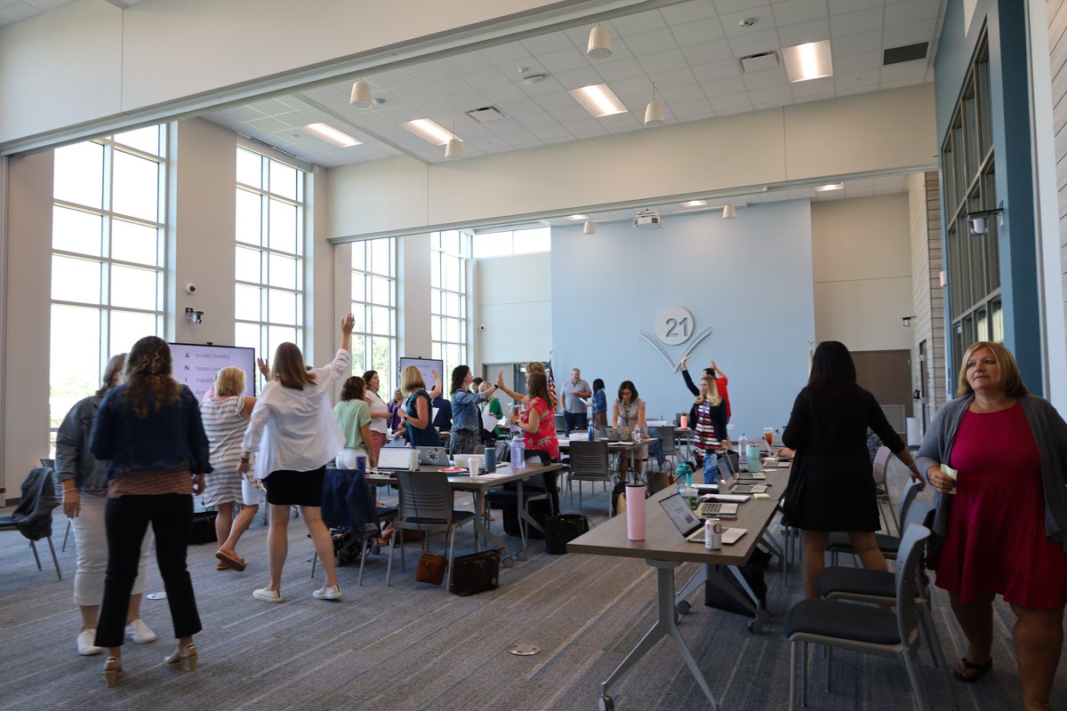 Principals and Assistant Principals go back to school before the students for Institute Day #21Learns