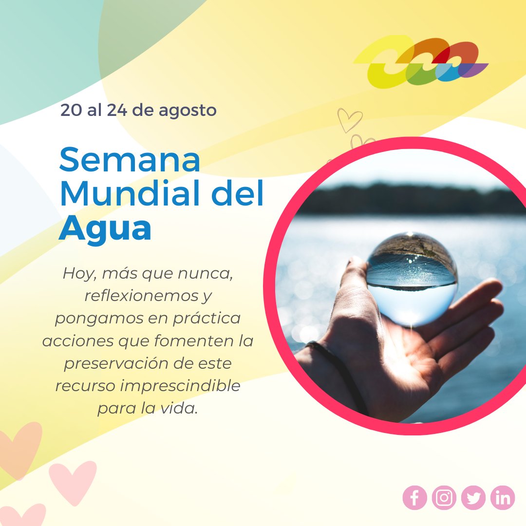 💦| SEMANA MUNDIAL DEL AGUA | 💧
Nos sumamos a un llamado global para apreciar, conservar y proteger este recurso vital que une a toda la vida en la Tierra.

Hoy, más que nunca, nuestro compromiso tiene que ser con el #planeta.🌍
#semanamundialdelagua #agua #ecologia #compromiso