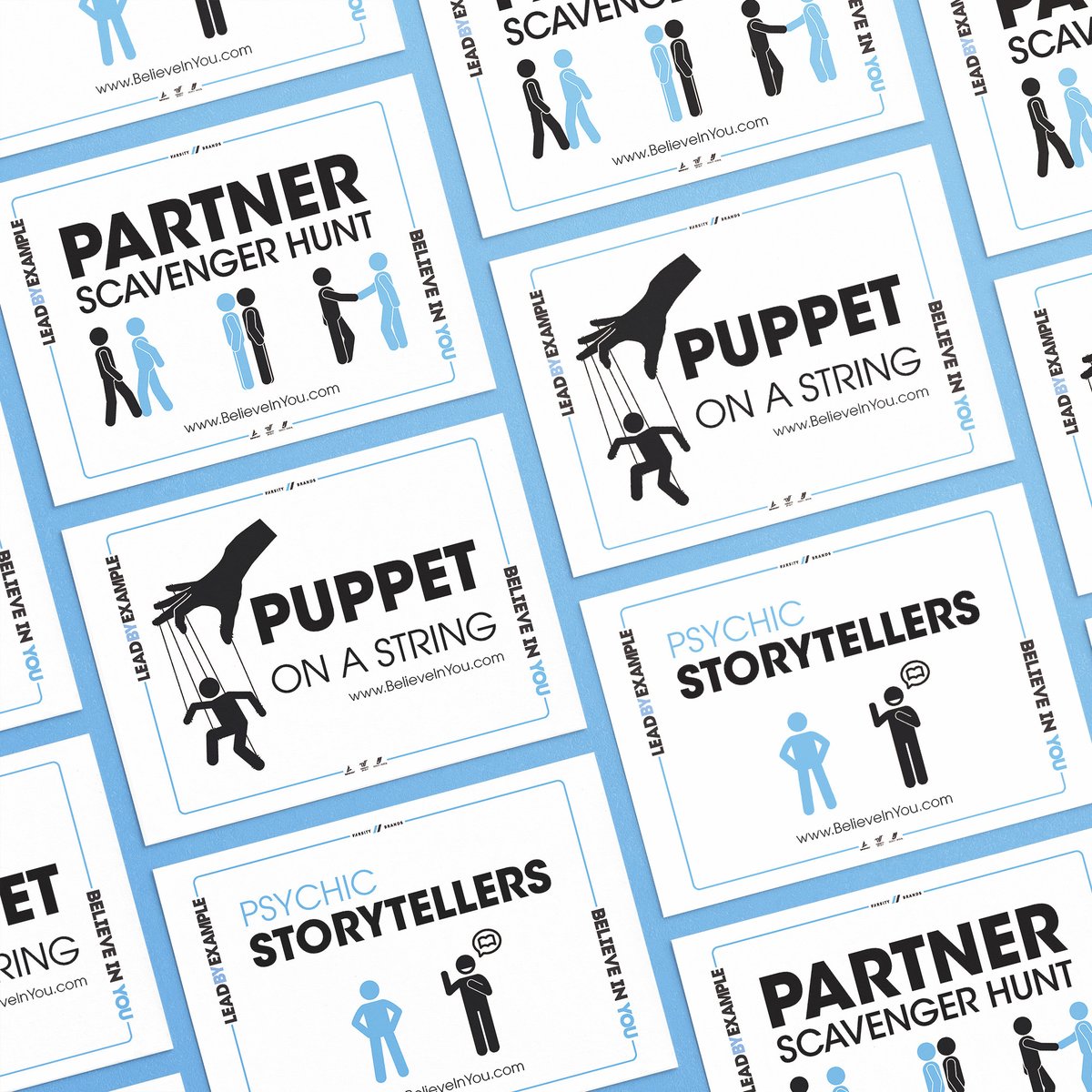 varsitybrands's tweet photo. Need Leadership activities for this new school year? Look no further with Believe In You's new Partner Scavenger Hunt, Psychic Storyteller, and Puppet on a String Leadership Activities! Learn more about the Believe In You Student Leadership programming at https://t.co/jApAlXek1C. https://t.co/3qeZMzcK4K