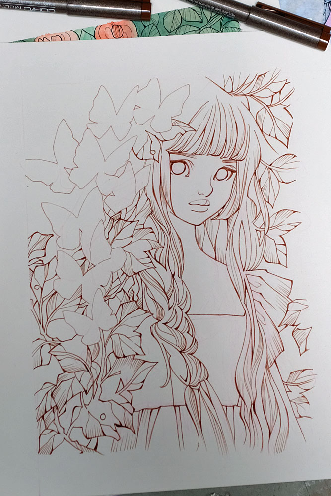 _nati_art's tweet image. Soon on my Ko-fi shop!
.
#wip #paintinginprogress #ink #lineart #natiart #natidraws #illustration #animeart