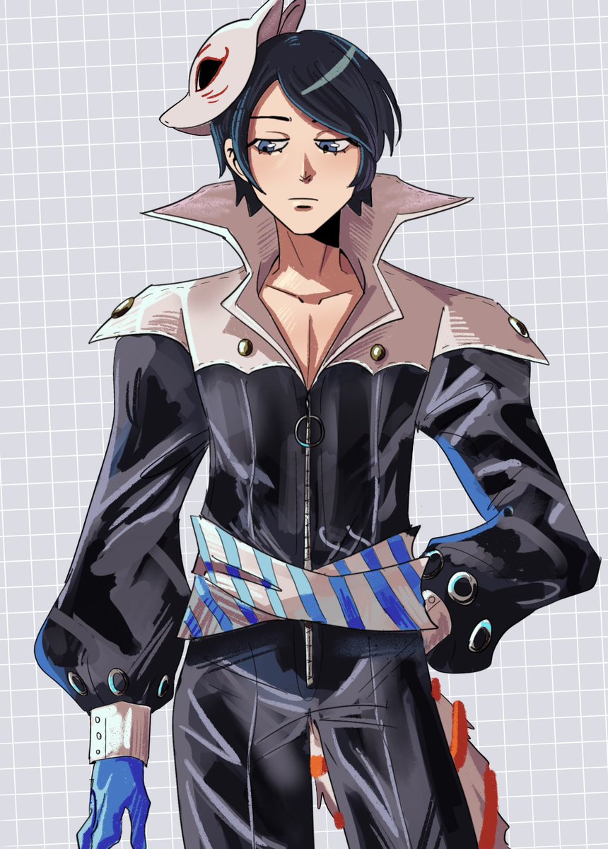 saposaki_'s tweet photo. yusuke doodle https://t.co/EEyiTLT78x