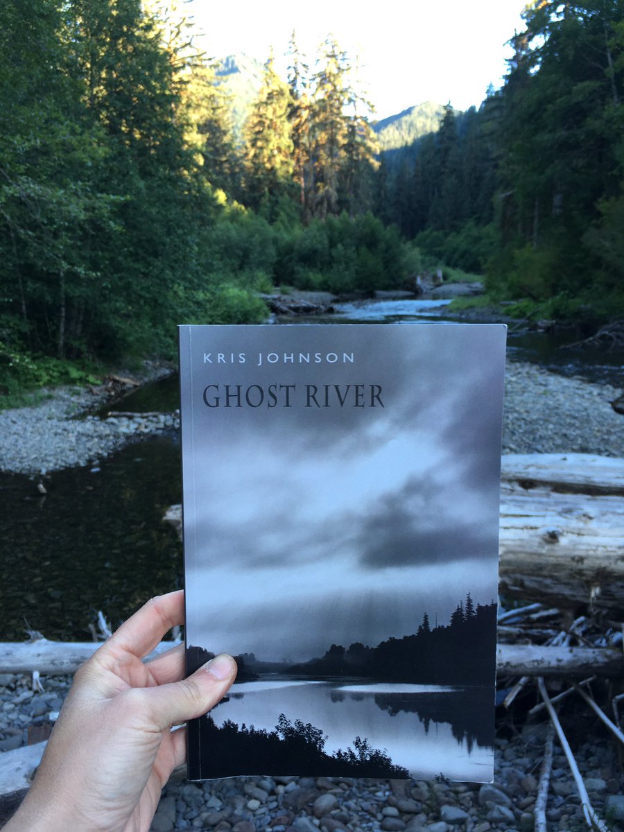 KrisErinJohnson's tweet photo. Celebrating the US publication day of my @BloodaxeBooks collection Ghost River in the Pacific Northwest with the landscape and people that inspired it. Thank you to everyone who made this book possible 🙏 You can order a copy from an amazing bookshop like @openpoetrybooks! https://t.co/roL41naKxu