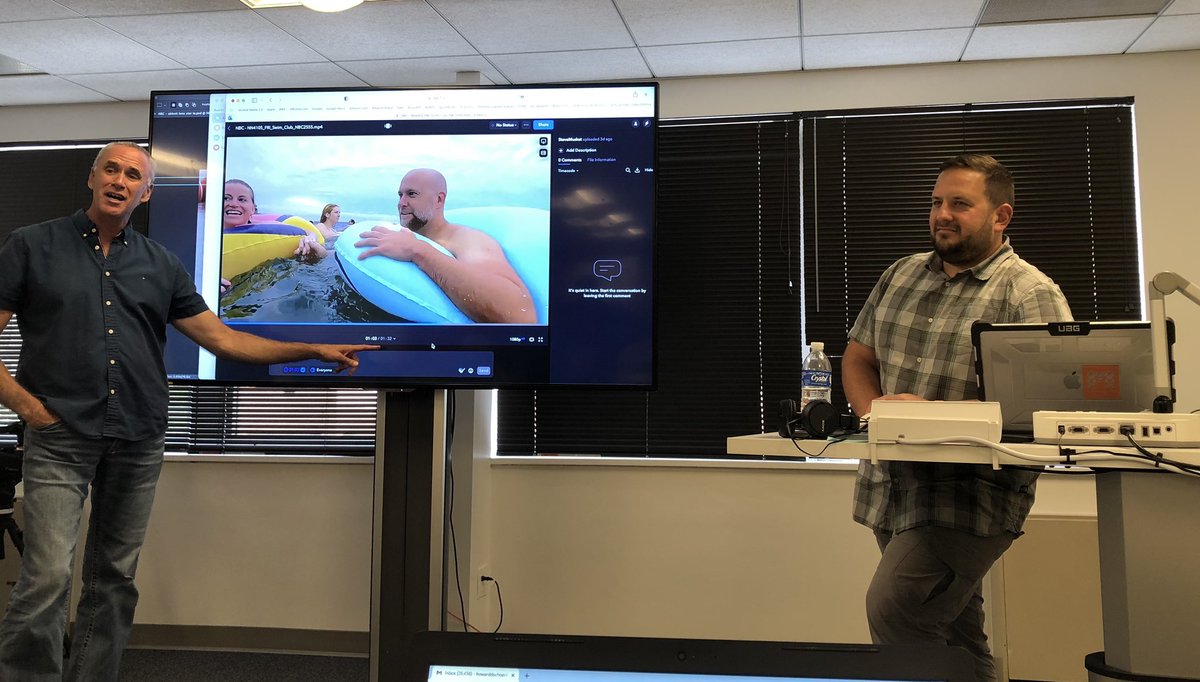 BDJCapstone's tweet photo. #TechTuesday with @TimMatkosky @SteveMuskat @NewhouseBDJ @BDJCapstone @NewhouseSU https://t.co/0AlEP4rUfq