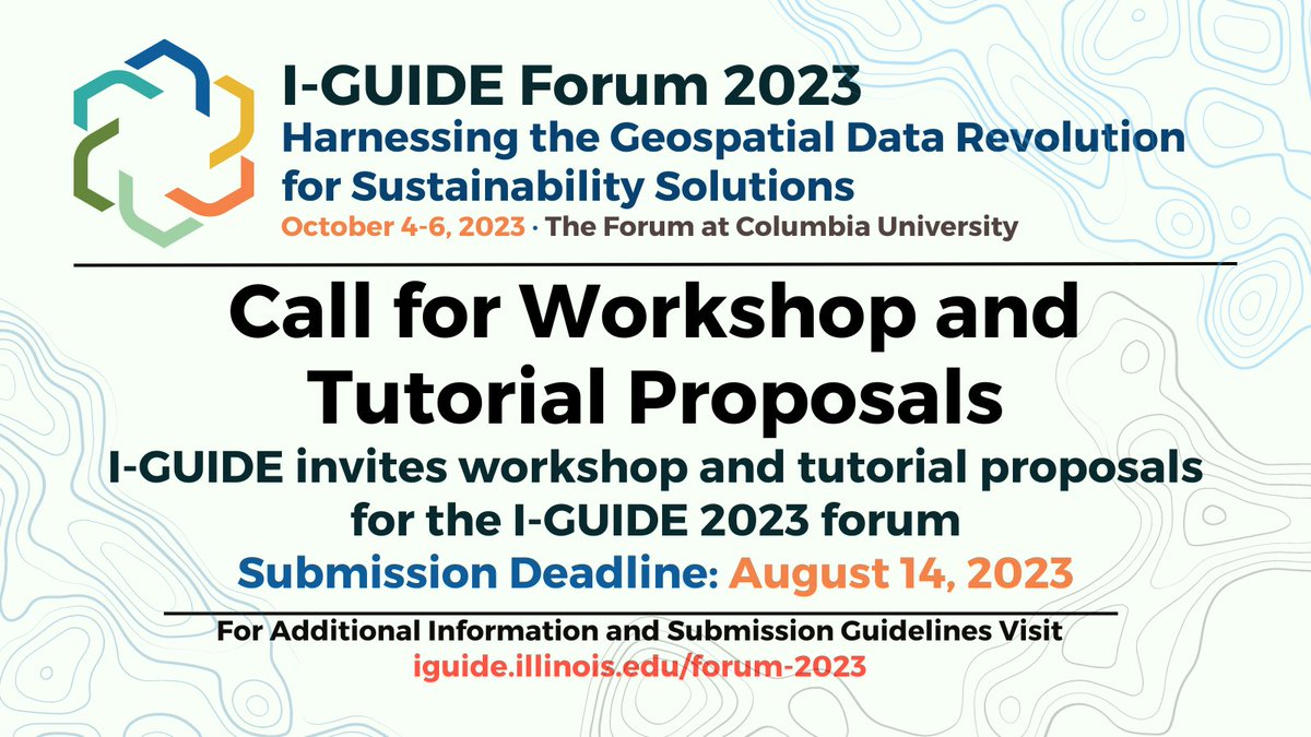 NSFiGUIDE's tweet photo. Today is the FINAL DAY to submit workshop and tutorial proposals for the @NSFiGUIDE 2023 Forum coming up in October at Columbia University in NYC!  We welcome technical and discussion-based sessions.

Information and submission guidelines👉https://t.co/o9TGLfG3na https://t.co/8d2bDfxpu8