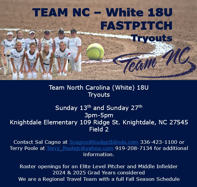 We are looking for two position players to complete our roster. Either respond here or reach out via the information listed below.