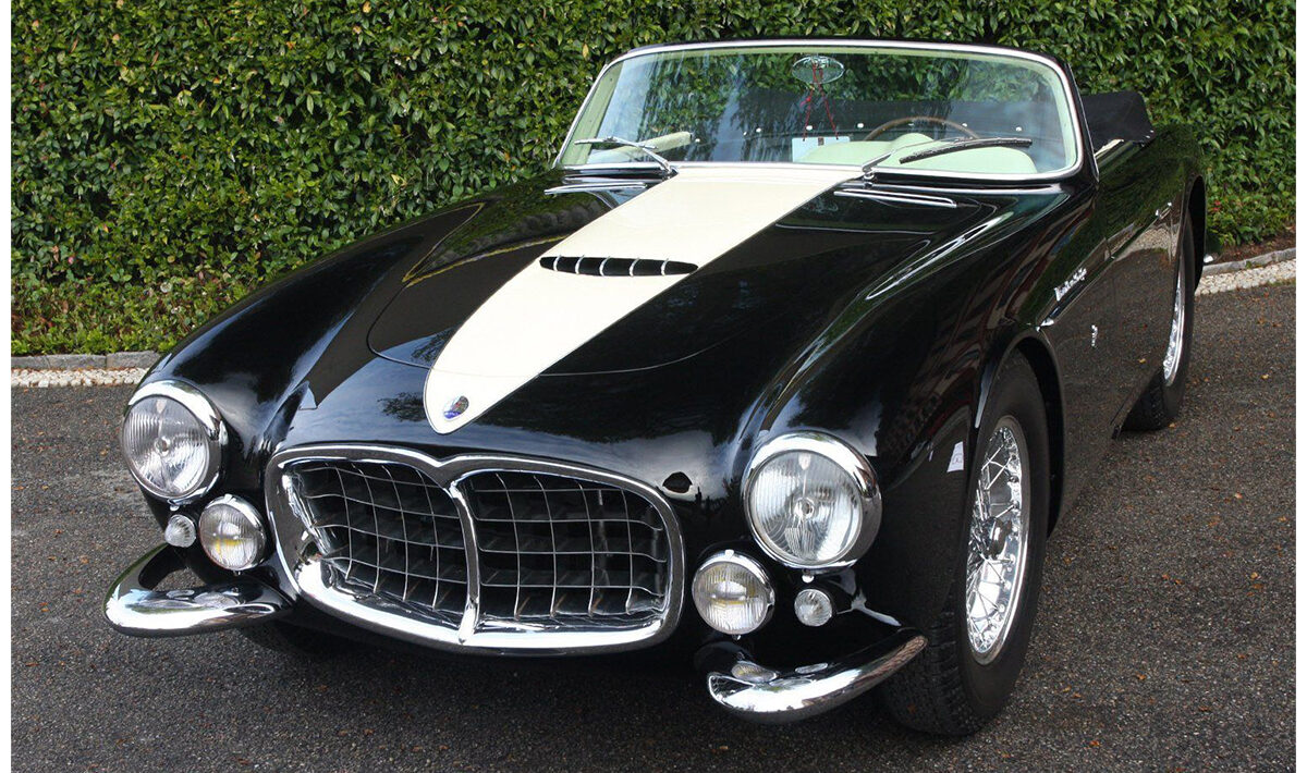 The upcoming #Concours of Elegance is set to feature an incredibly rare and beautiful #vintage car at its Hampton Court Palace show in September 2023, a 1955 A6GCS Frua Spider, which will be making its first-ever appearance on UK soil. #Maserati