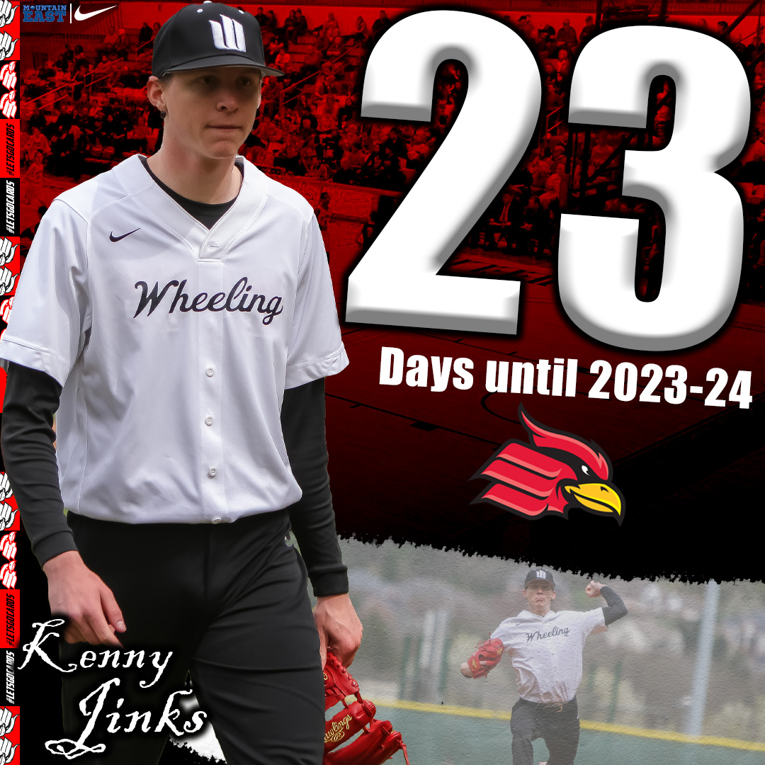 WUCardinals's tweet photo. In just 23 days, we will be back on the field as @WheelingU_FB, @WU_Soccer, and @Wheelingvb each open the 2023 season!

@jinks_kenneth wears #23 for @WU_baseball and went 8-2 with a 6.19 ERA while breaking the program record with 71 strikeouts over 64 innings #GoCards https://t.co/QsFCWKbm5d