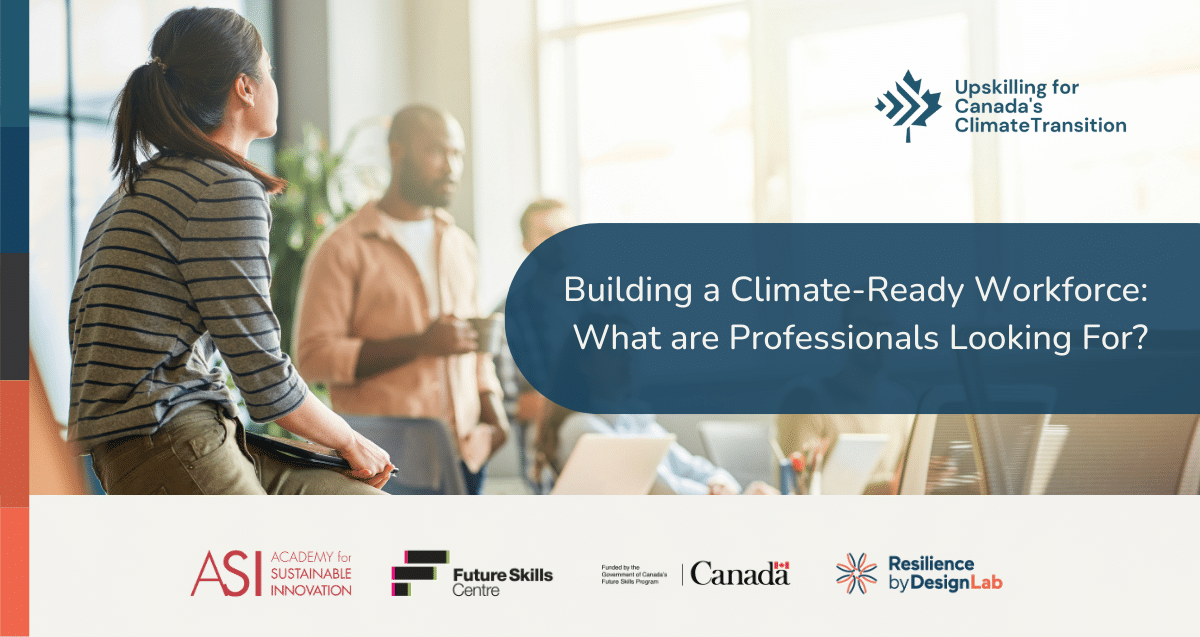 We invited professionals from various industries &amp; academia to take our survey to understand what’s needed to build a climate-ready workforce. 

What are professionals looking for when deciding to enroll in upskilling courses? Find out below!

hubs.ly/Q01-nBfL0