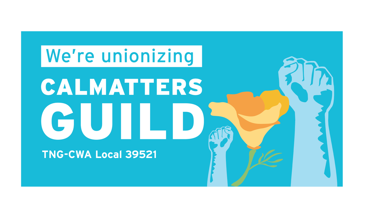 jeremiak's tweet photo. Beyond thrilled to say I’m organizing with the @CalMattersGuild because I want all my colleagues to have a voice. We deserve a seat at the table when big decisions are made. We are stronger together. #GuildMatters https://t.co/bskLgwMB66