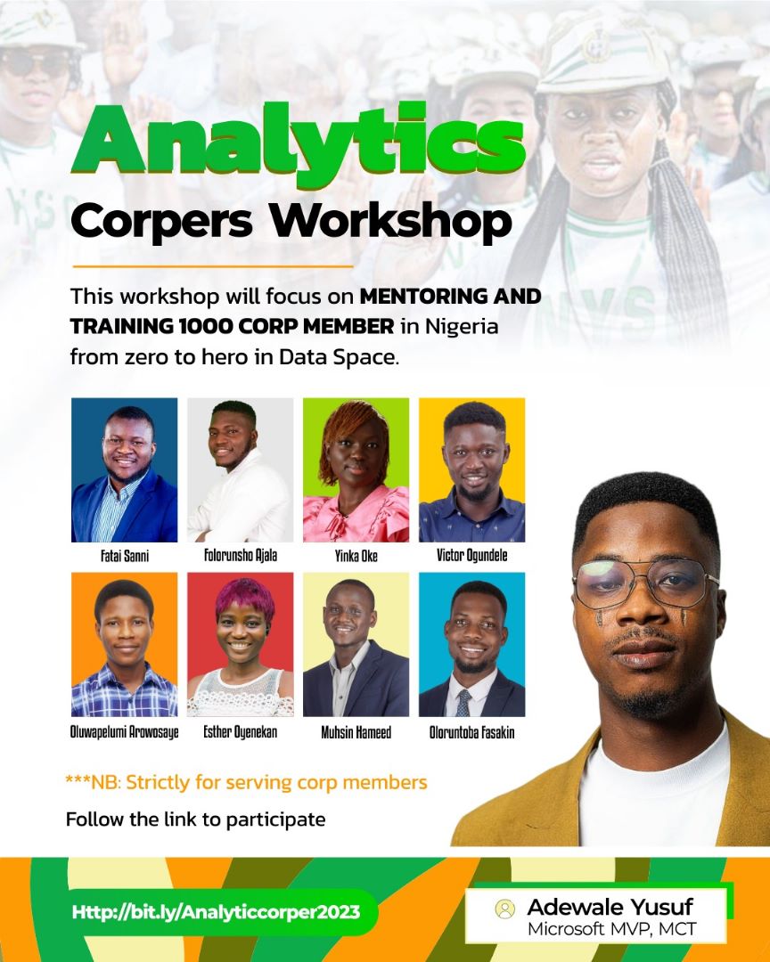 Yinkaoke's tweet photo. My friend @Adewaleanalyst did this last year and the testimonies were plenty. I am joining him again to give an oppportunity to corps members to acquire job-ready skills. With this line-up of experts, you'd be getting so much value for free. Sign up at https://t.co/yNfDaMYZow https://t.co/kRJ4wayNUc