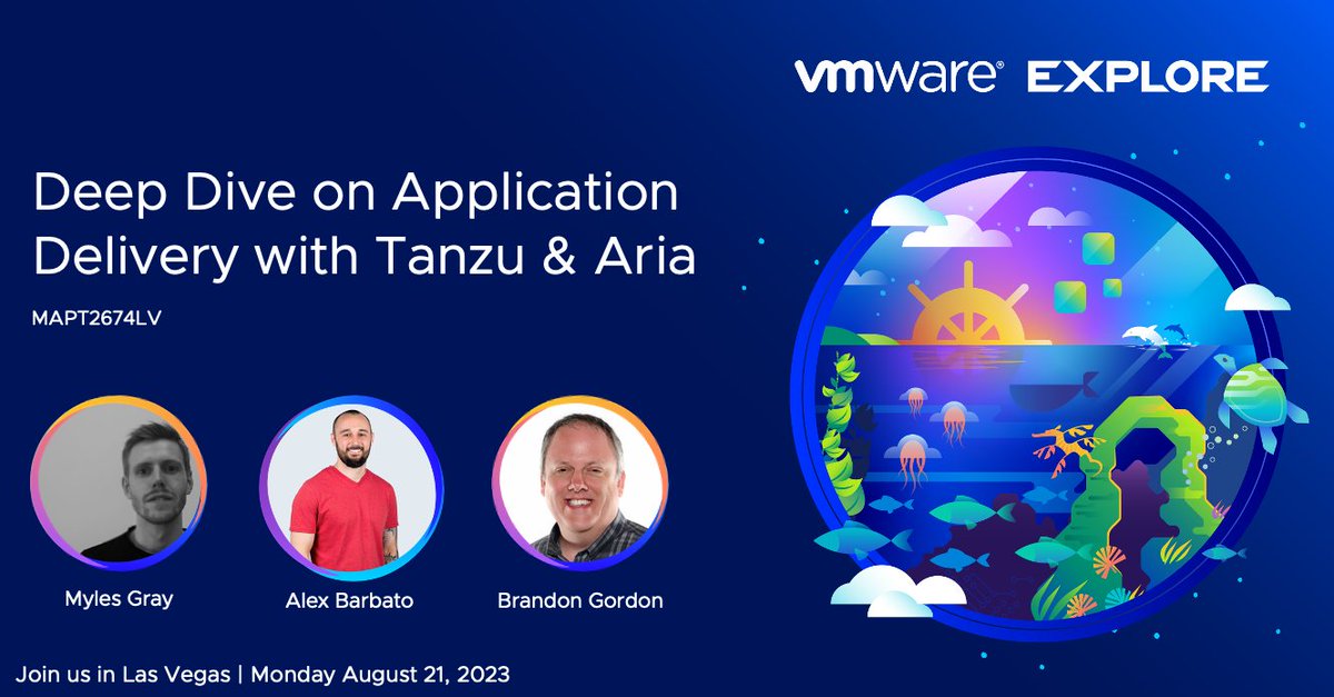 Kicking off #VMwareExplore this year is a 90 min deep dive on developing, operating, &amp; optimizing apps &amp; their environments with #VMwareTanzu &amp; #VMwareAria 

Reserve your seat here ➡️ via.vmw.com/MAPT2674LV