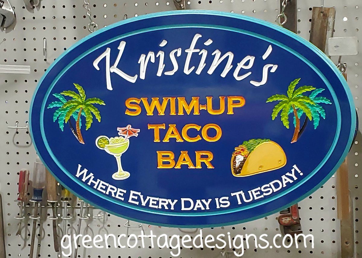 cottage_green's tweet image. #TacoTuesday #Swimupbar #Poolsign #greencottagedesigns #handpaintedsigns
